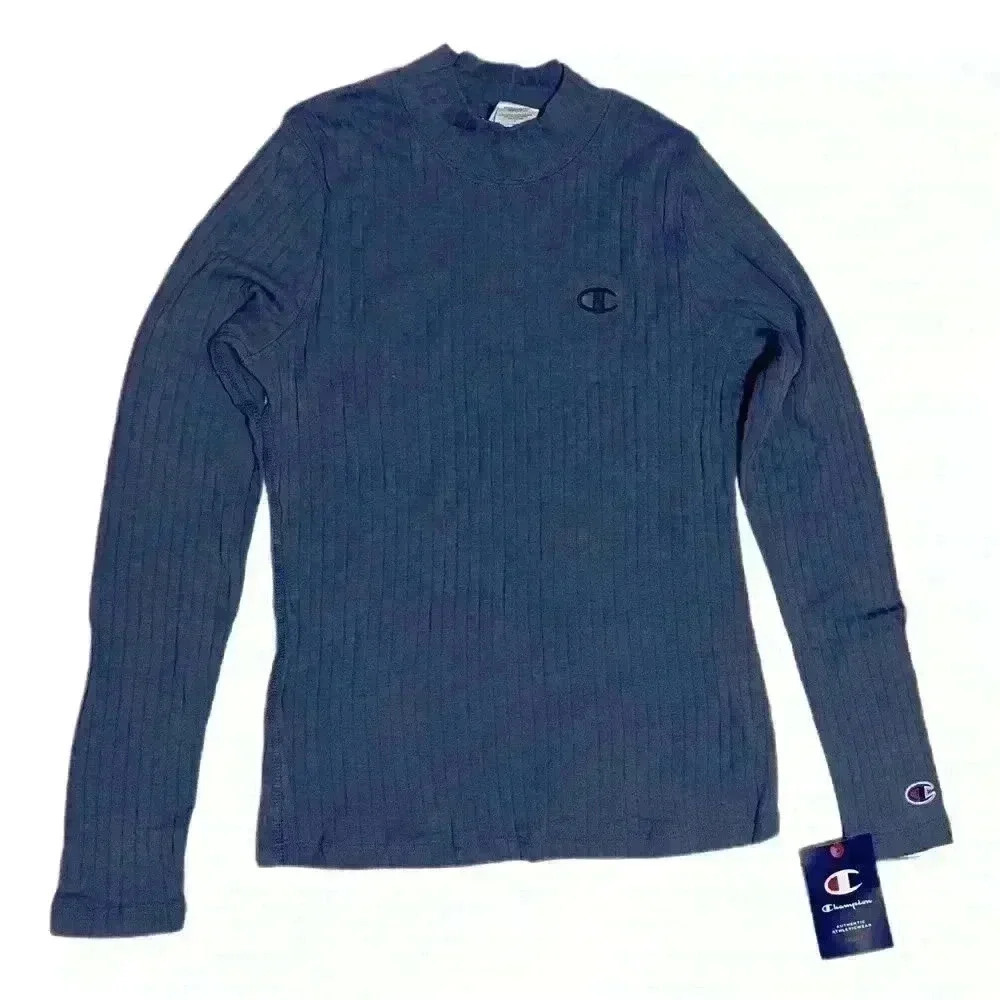 Champion Women's Campus Ribbed Mock Neck Top Size S - Picture 4 of 11